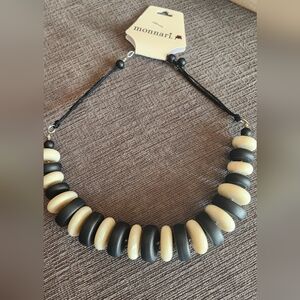 New necklace made with plastic